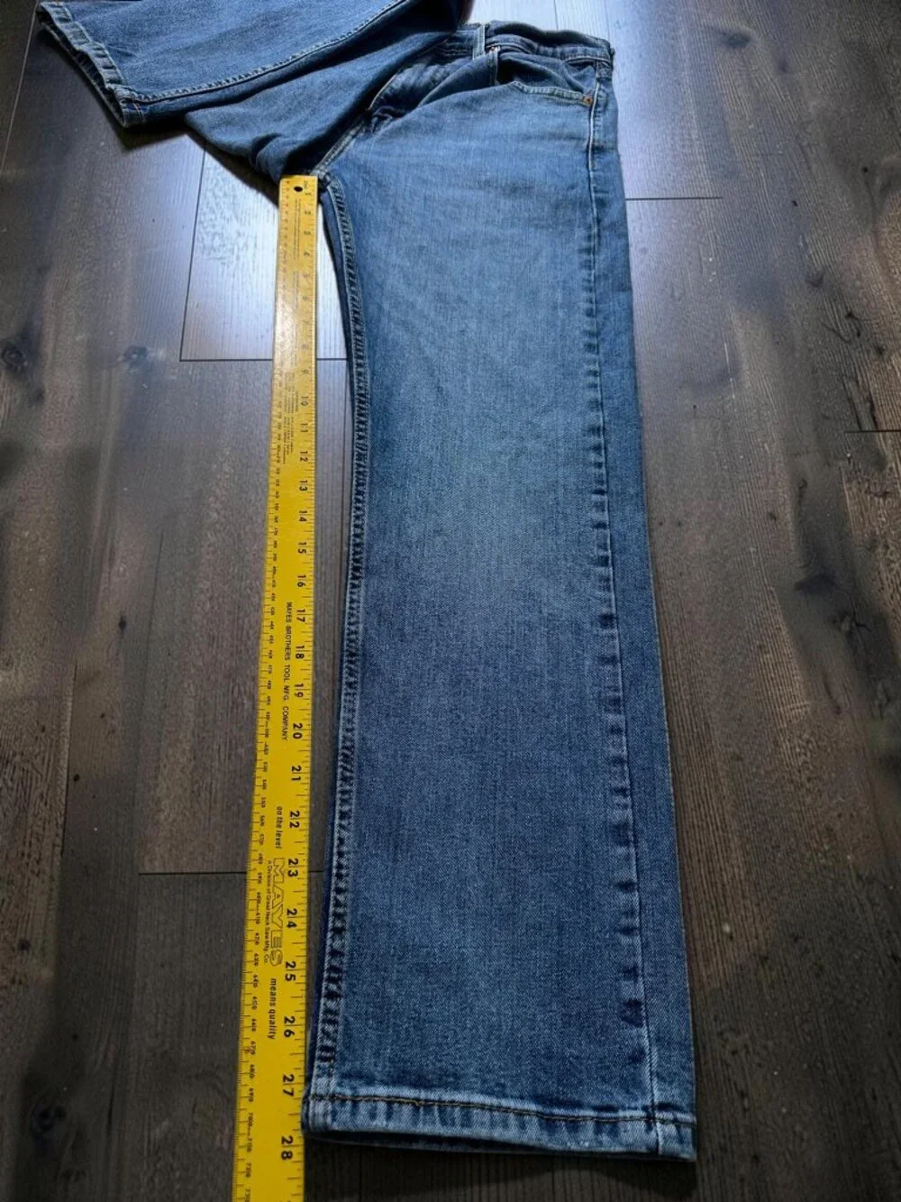 Levi’s 505 Jeans Men’s 32x30 Blue Solid Regular Fit Y2K